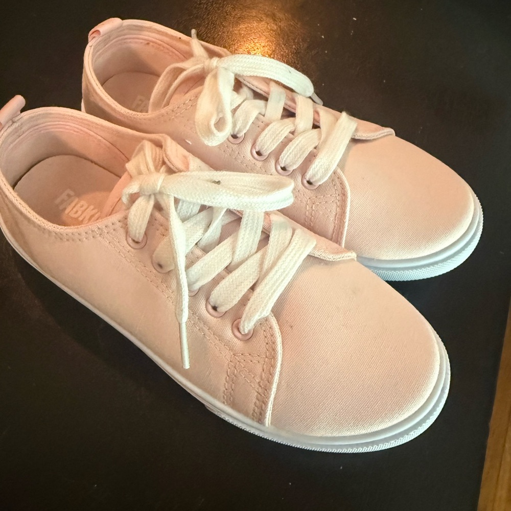 Fabkids pink lace up sneakers, size 2